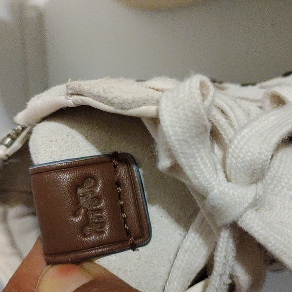 Coach white suede stud high tops sneakers - Picture 3 of 13